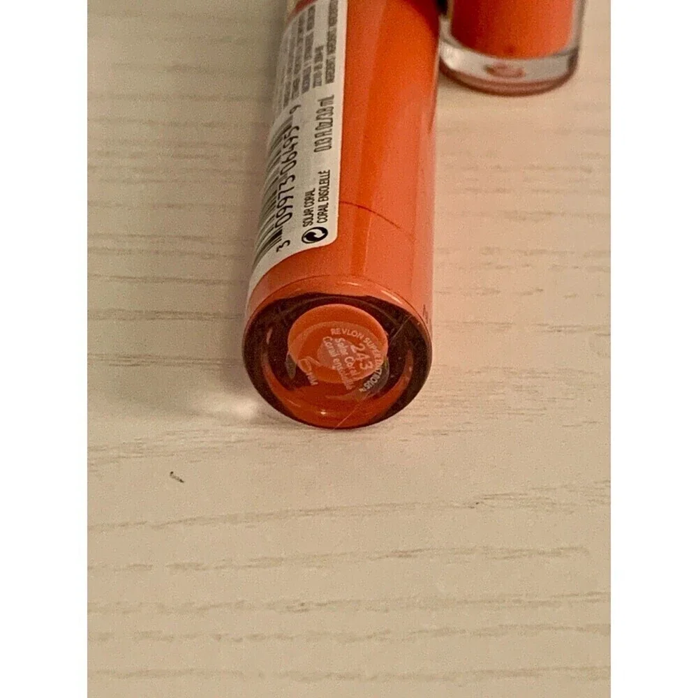2X SET Revlon Super Lustrous Lip Gloss 243 Solar Coral NEW